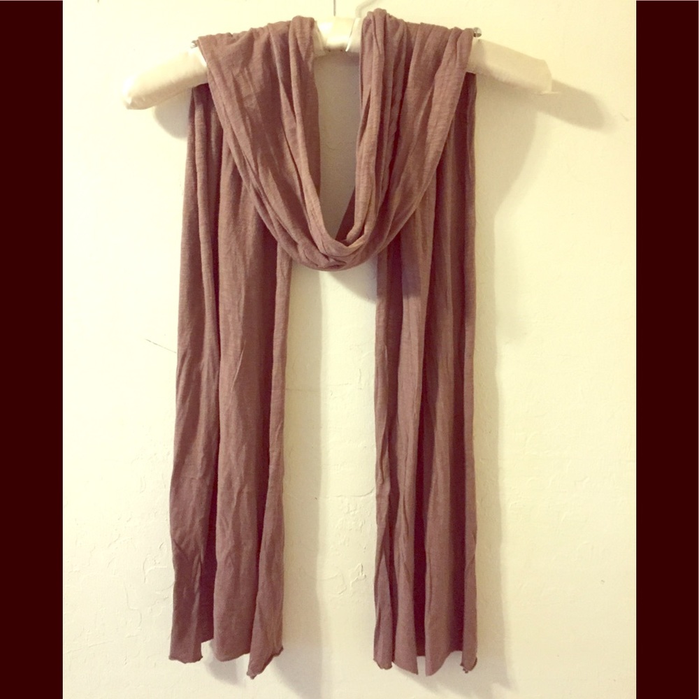 Michael Stars cocoa long supima cotton scarf